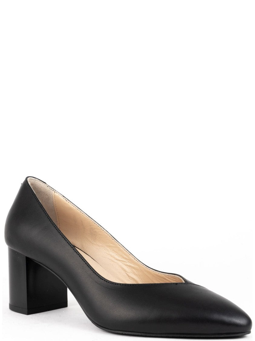 Sergio Moretti Classic Black Pumps With Pointed Toe