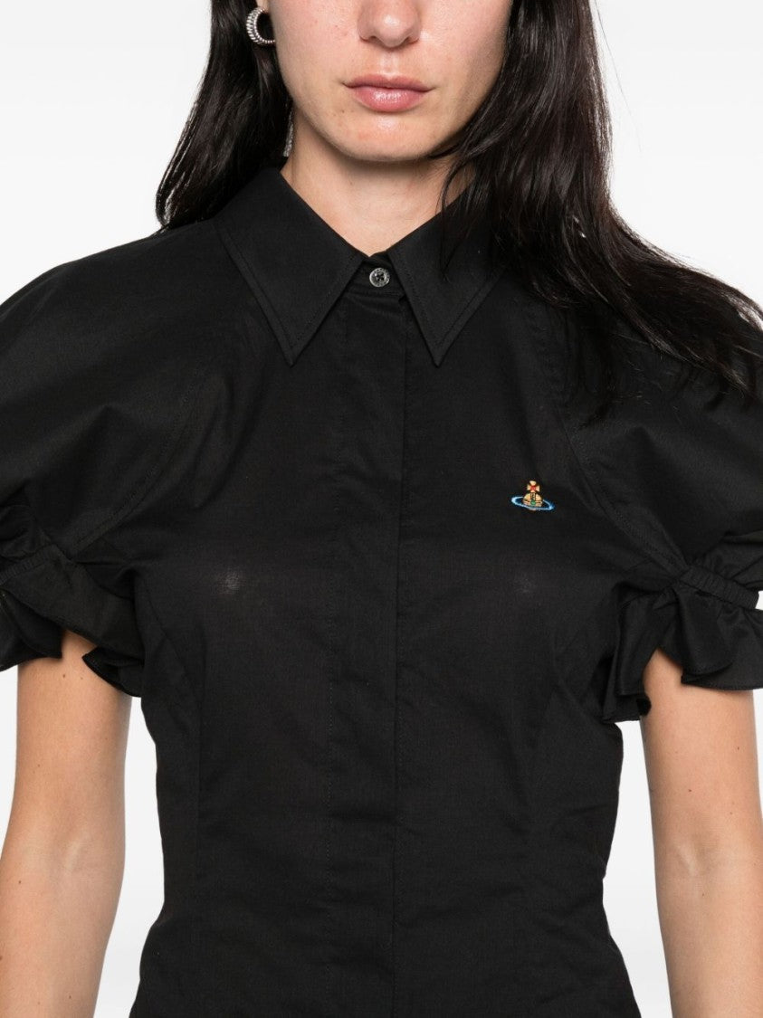 Vivienne Westwood Puff Sleeve Black Top