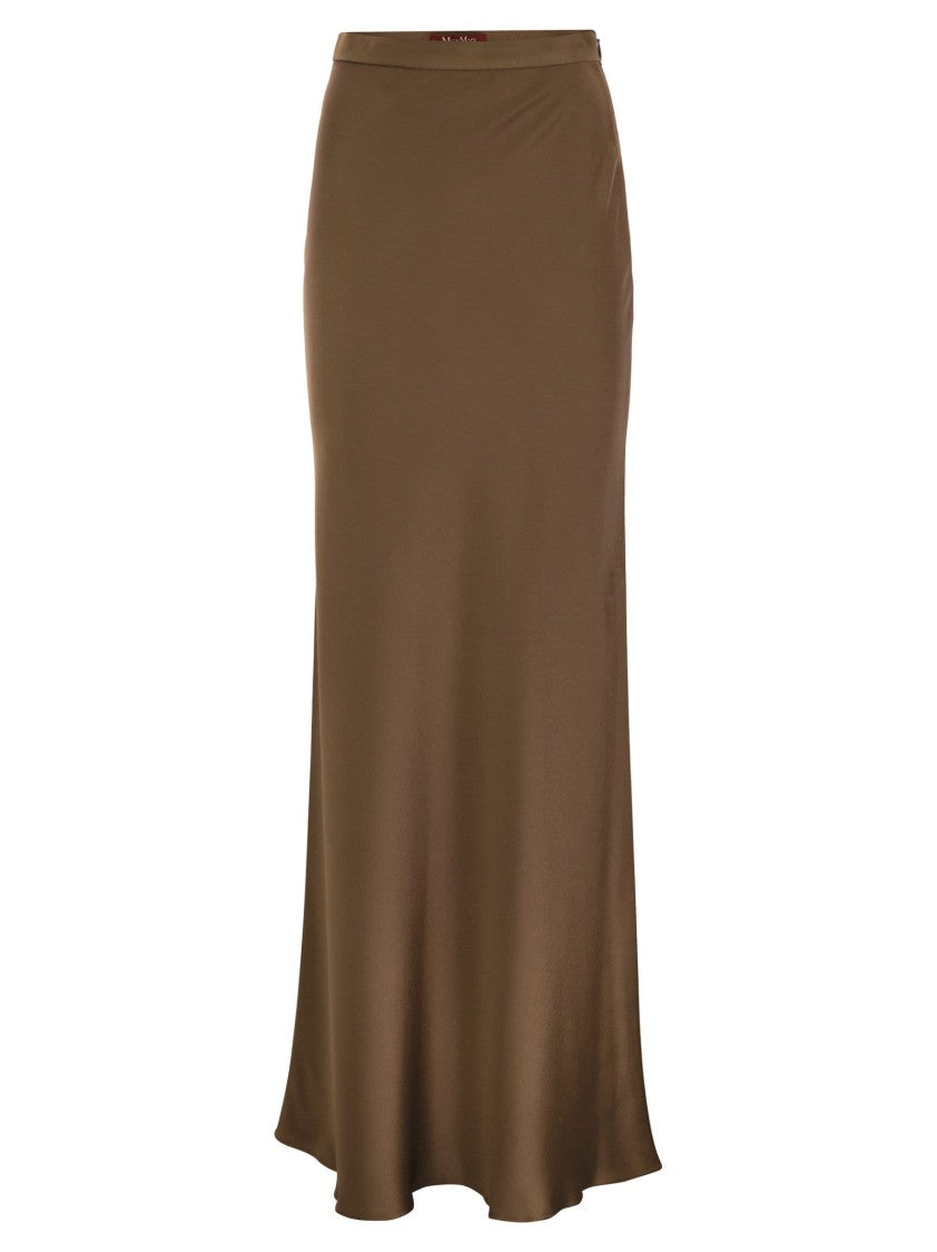 Max Mara Rimini - Flowing Skirt In Envers Satin