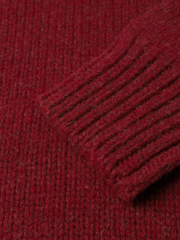 Dsquared2 Chunky Knit Turtleneck Pullover Sweater With Metallic Detail