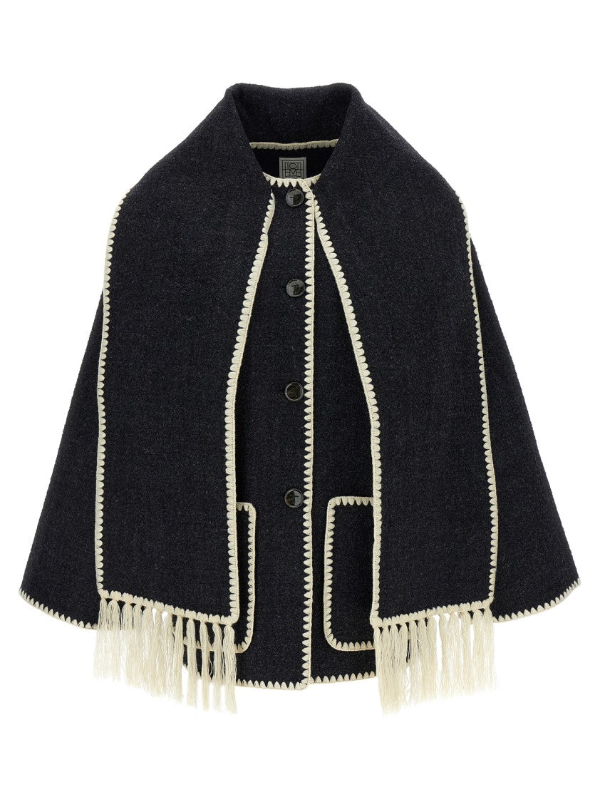 Totême 'Embroidered Scarf Jacket Harvest' Coat