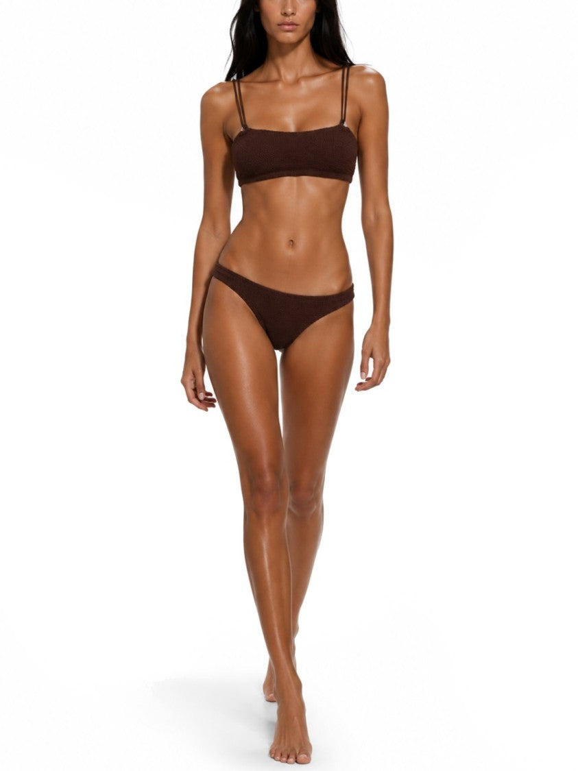 Hunza G Cassie Bandeau Ribbed Bikini Set