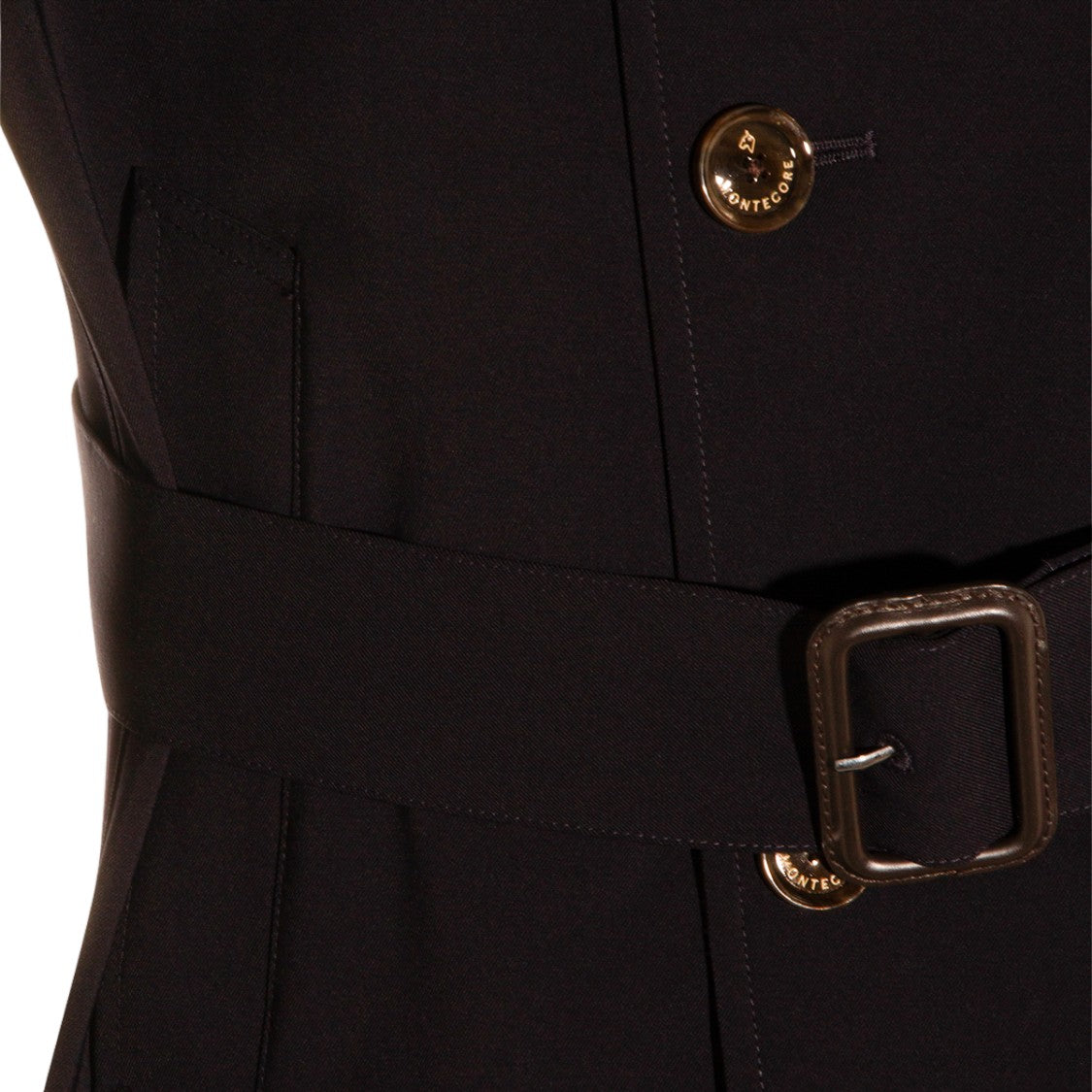Montecore Tailored Black Jacket With High Stand Collar
