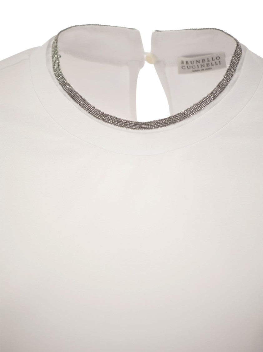 Brunello Cucinelli Stretch Cotton Jersey T-Shirt