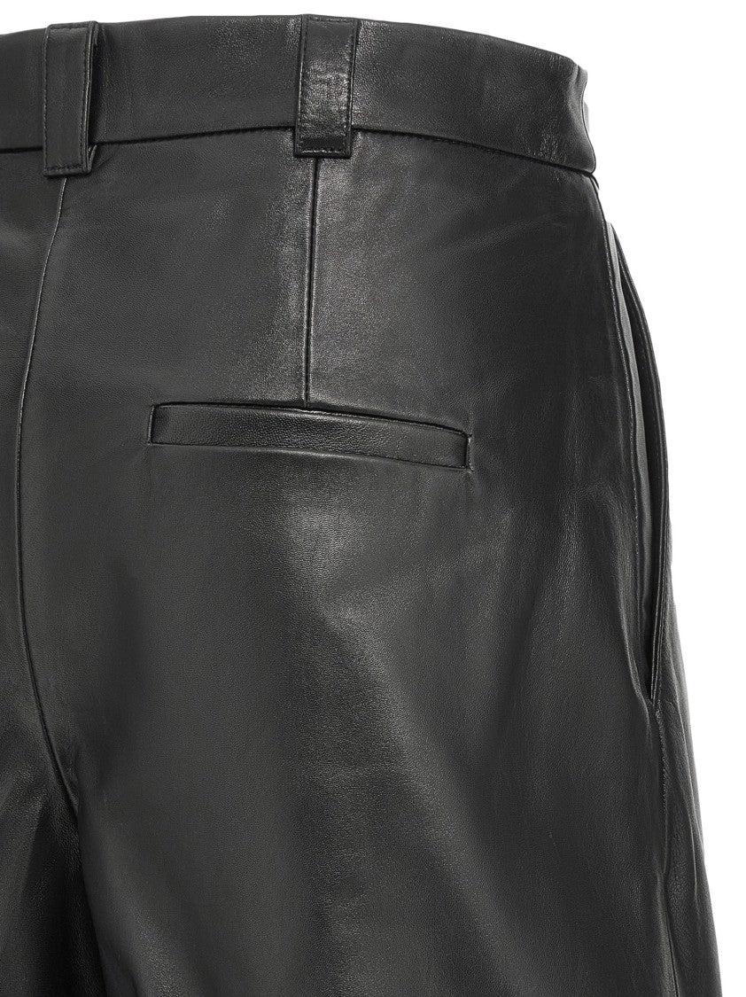 Marella Leather Bermuda Capsule Shorts