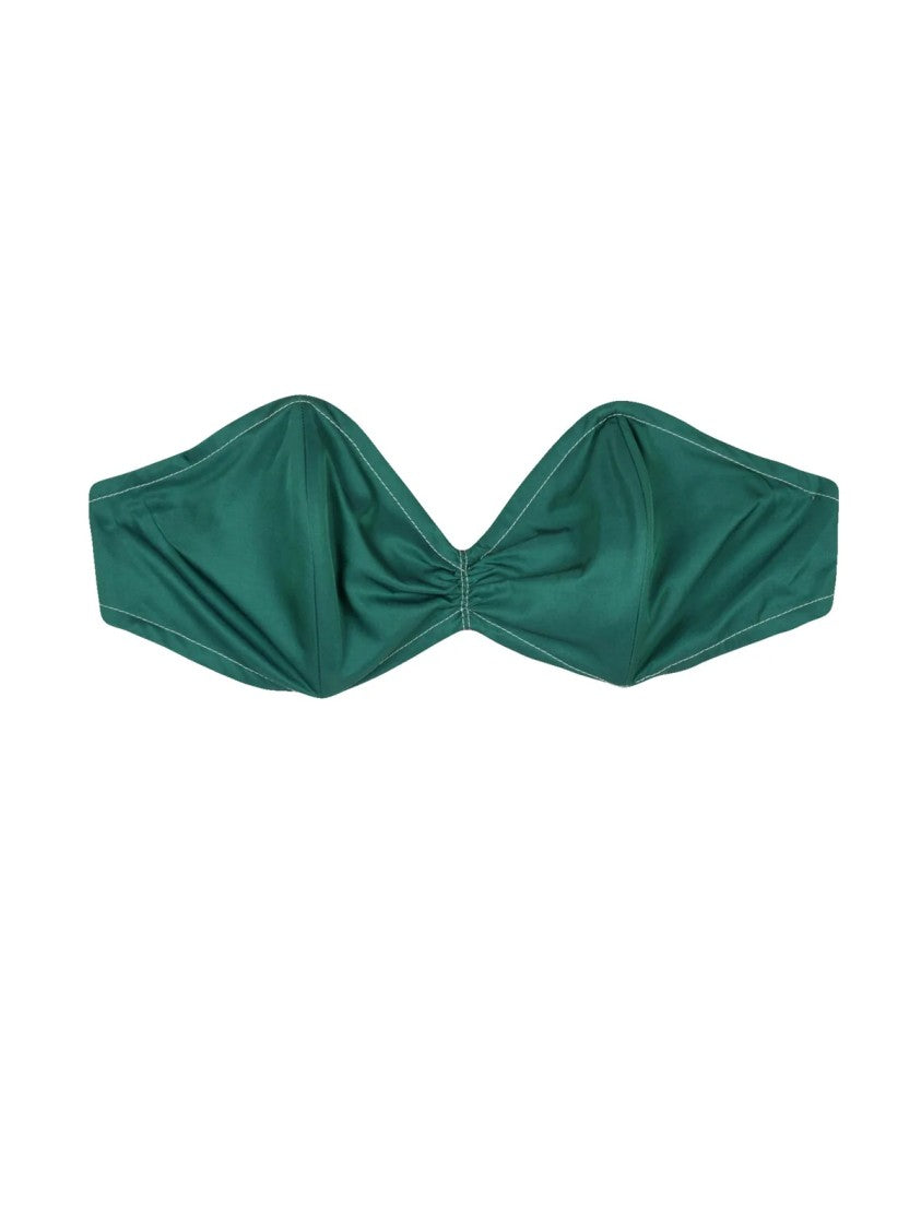 Prada Green Silk-Cotton Top