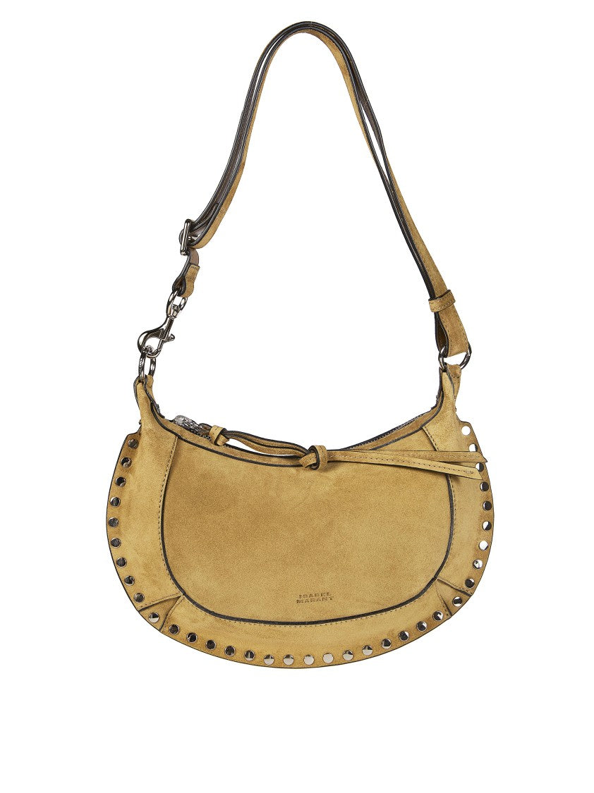 Isabel Marant Warm Tan Oskan Moon Suede Shoulder Bag