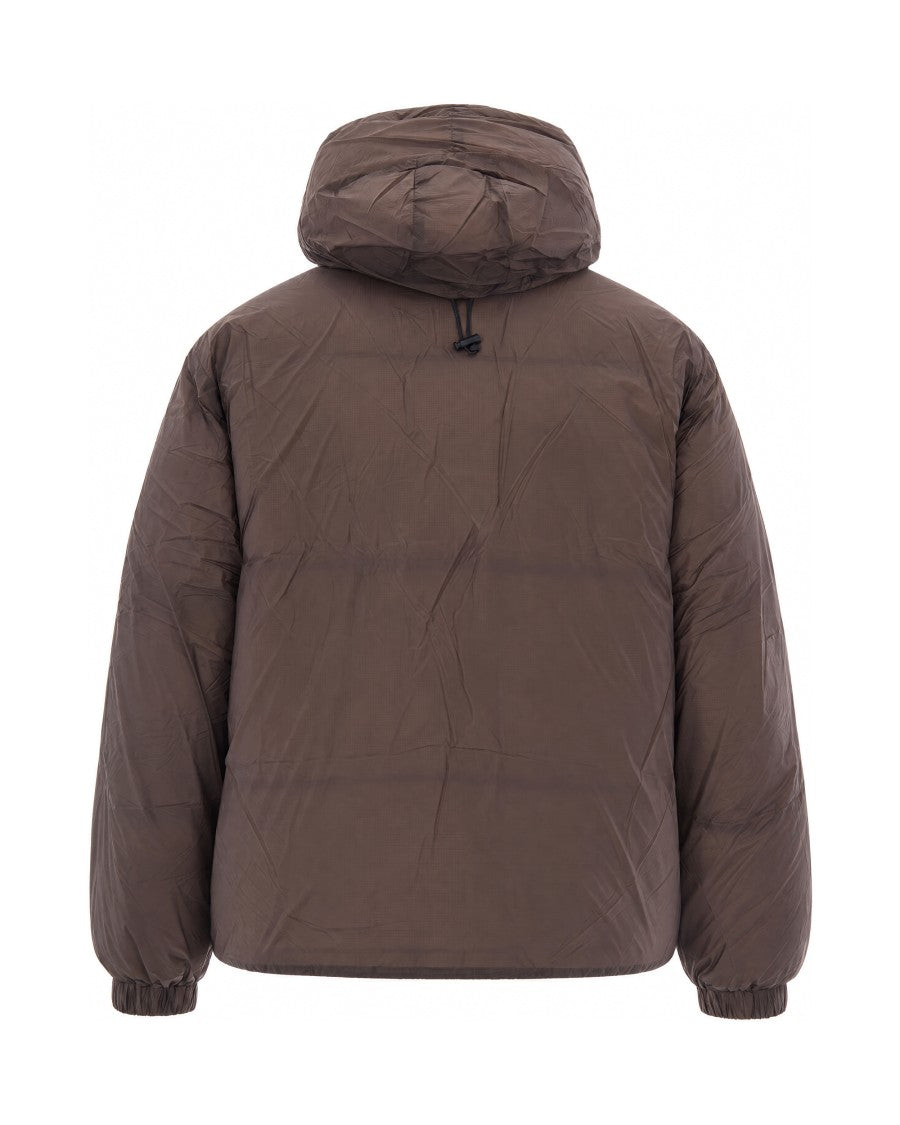 Roa Light Brown Nuna Smooth Hooded Down Jacket