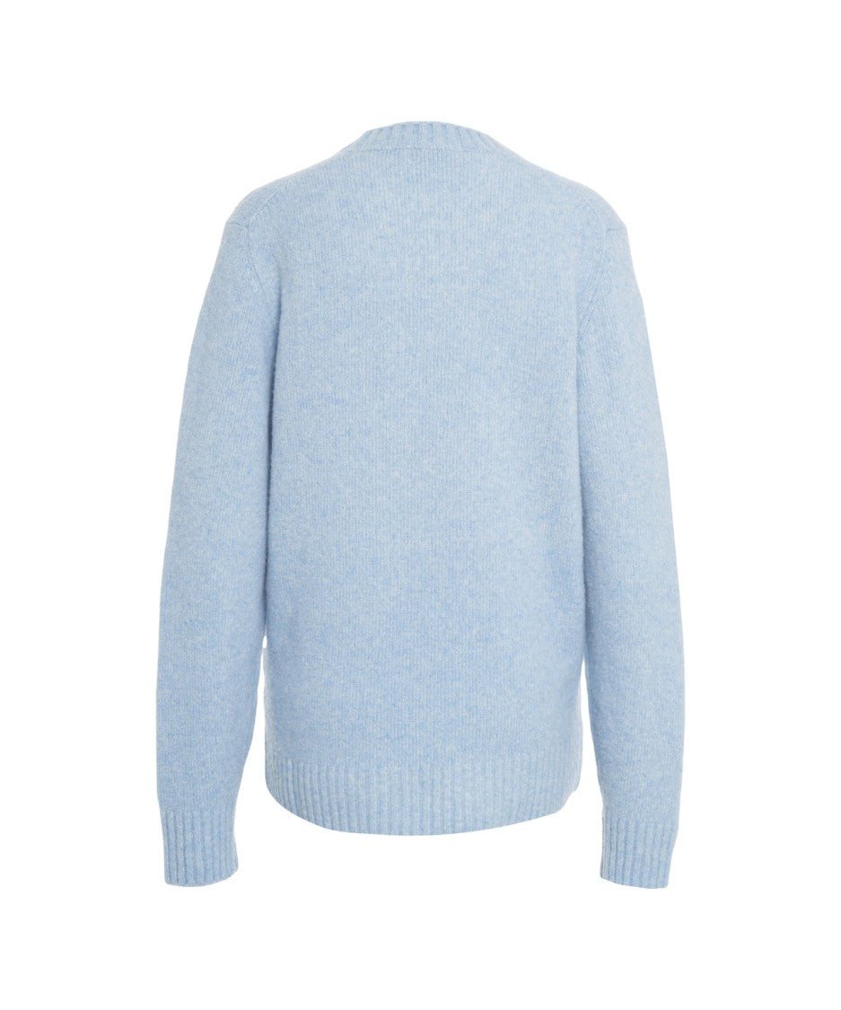 Kangra Knit Wool Sweater With Classic Crew Neckline