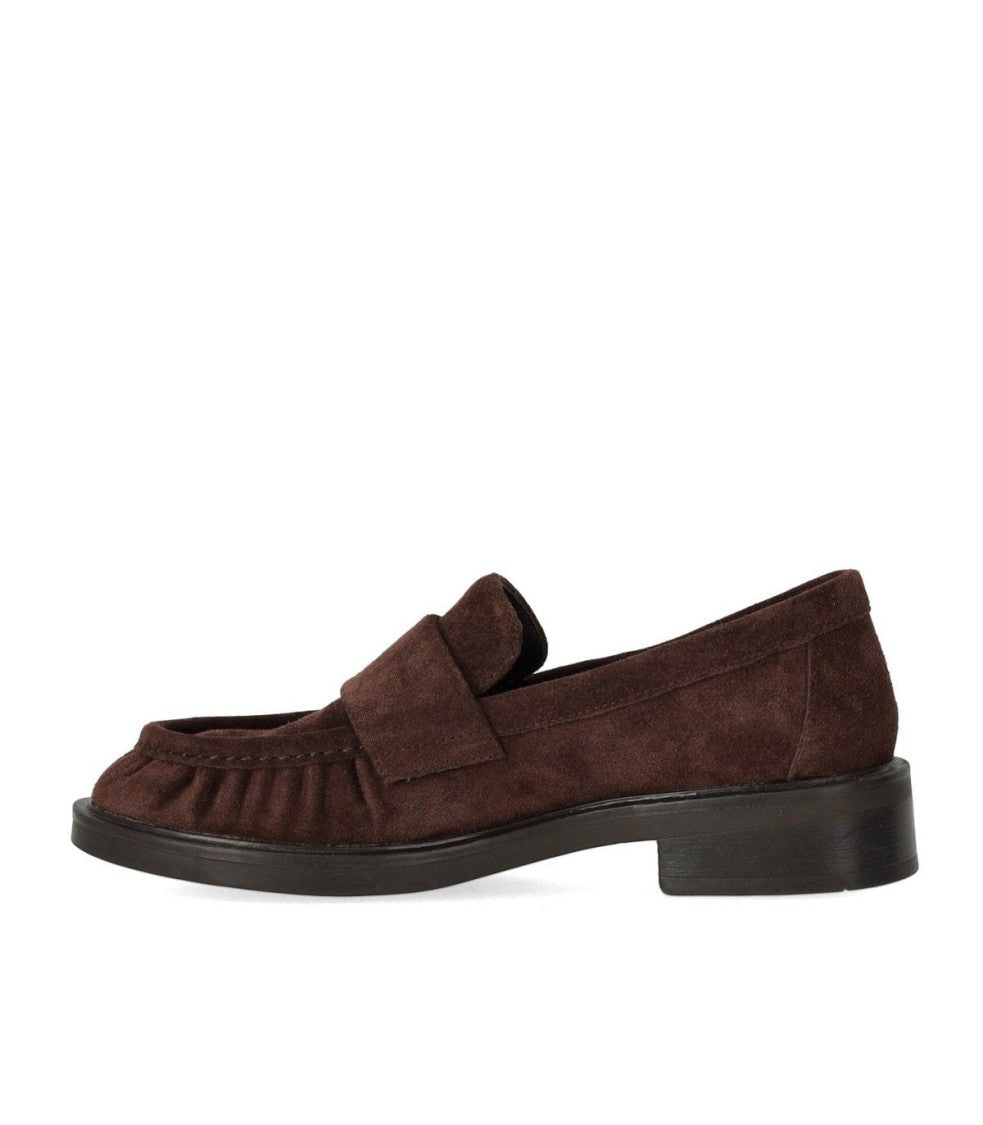 Strategia Brown Suede Loafer