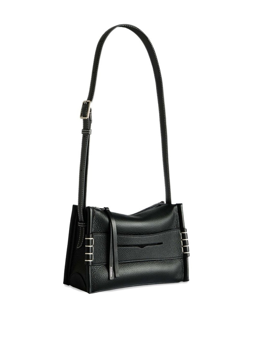 J. W. Anderson Chocolate Brown Leather Small Messenger Loafer Bag