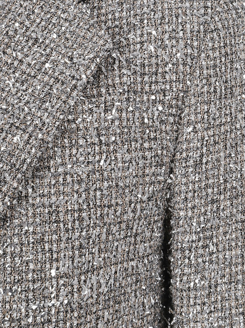 Tory Burch Tweed Blazer With Metallic Threads