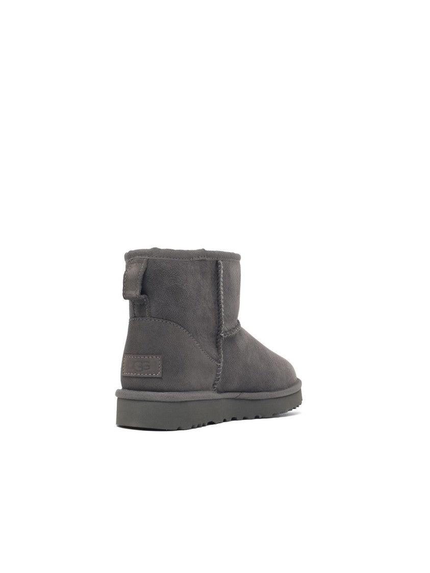 Ugg Grey Classic Mini Ii Suede Ankle Boots