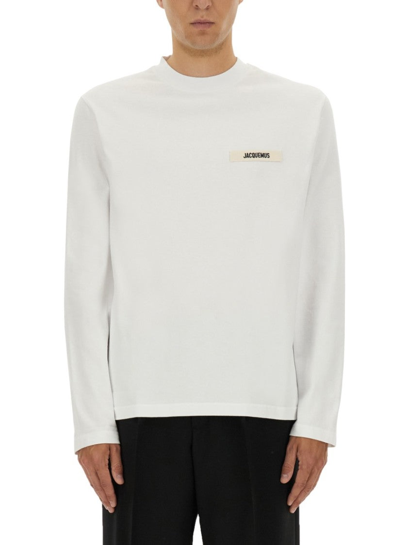 Jacquemus Relaxed-Fit Long-Sleeved Cotton T-Shirt With Minimalist Design