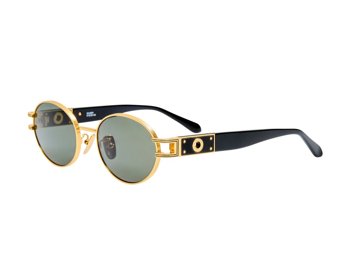 Linda Farrow Gold Lfl1657 Metal Round Sunglasses