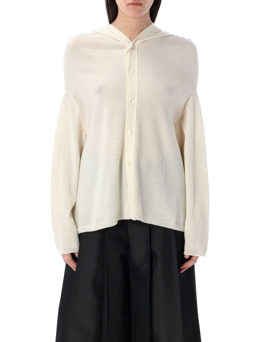 Comme Des Garçons Lightweight Semi-Sheer Hooded Cardigan