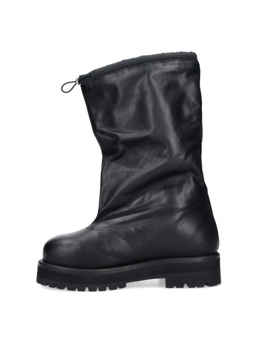 Pdf Black Slouched Drawstring Matte Boots