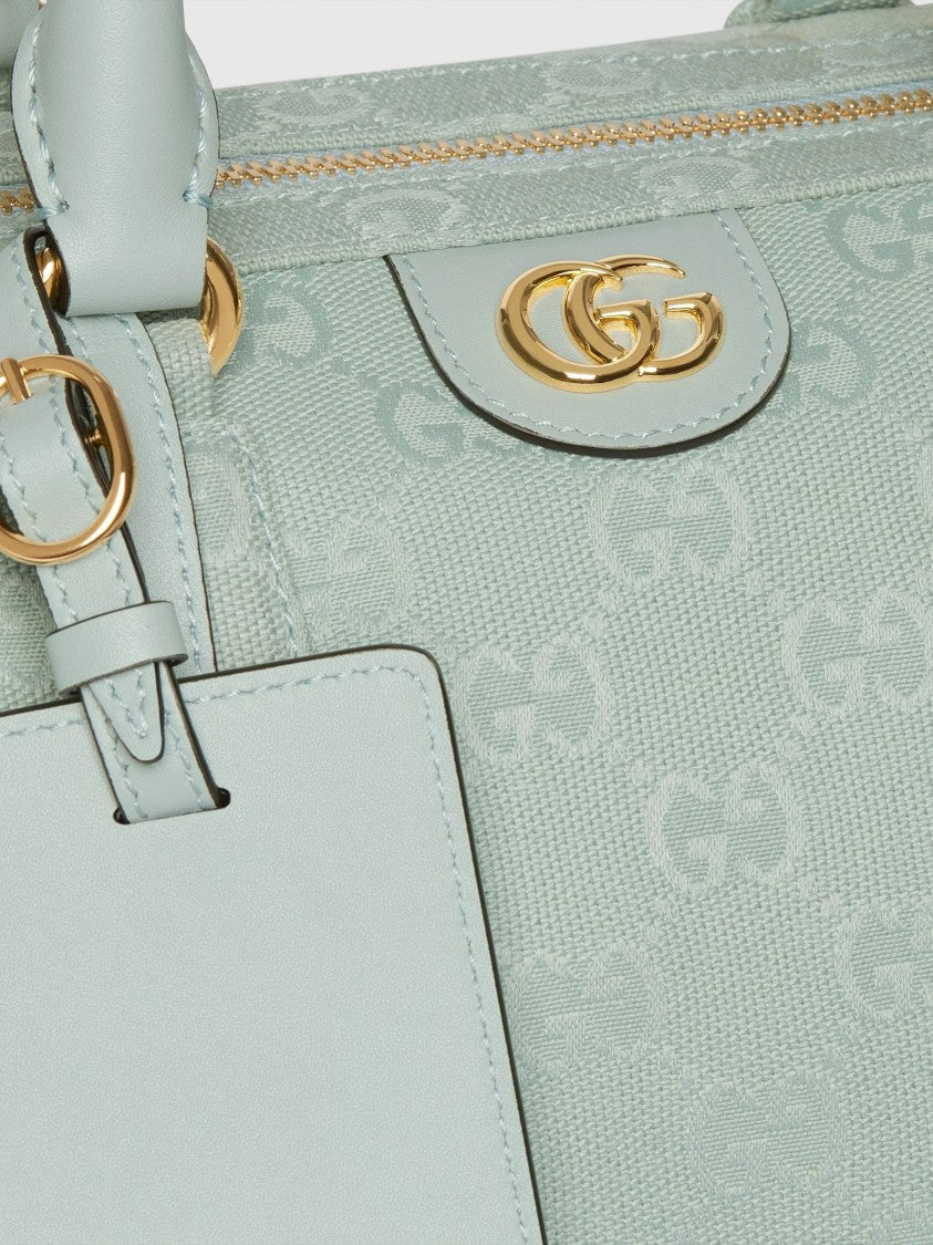 Gucci Mint Green Ophidia Structured Monogram Handbag
