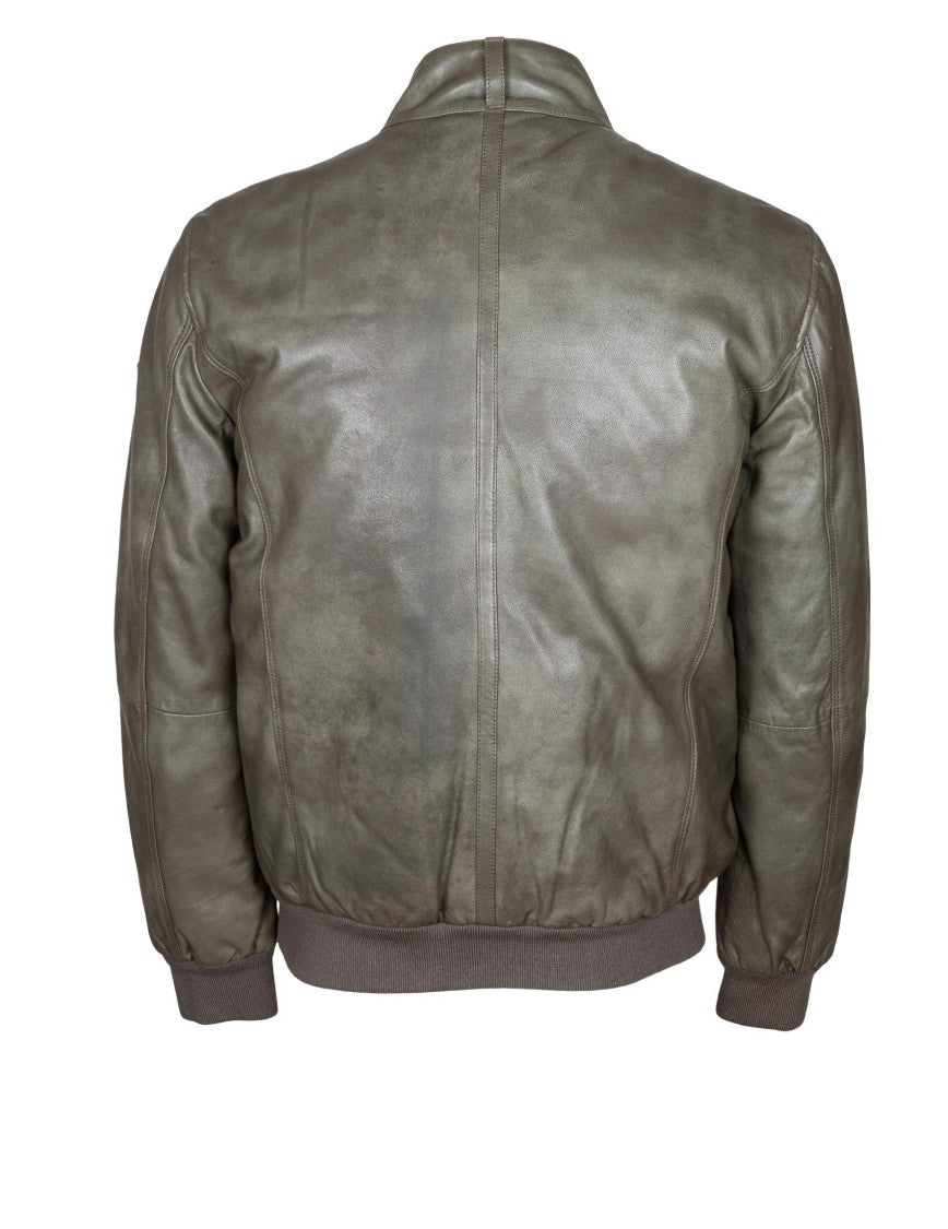 Peuterey Fiona Leather Jacket, Green