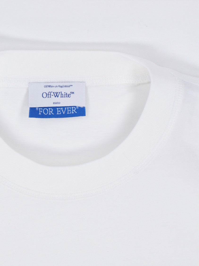 Off-White Crop Logo T-Shirt – White
