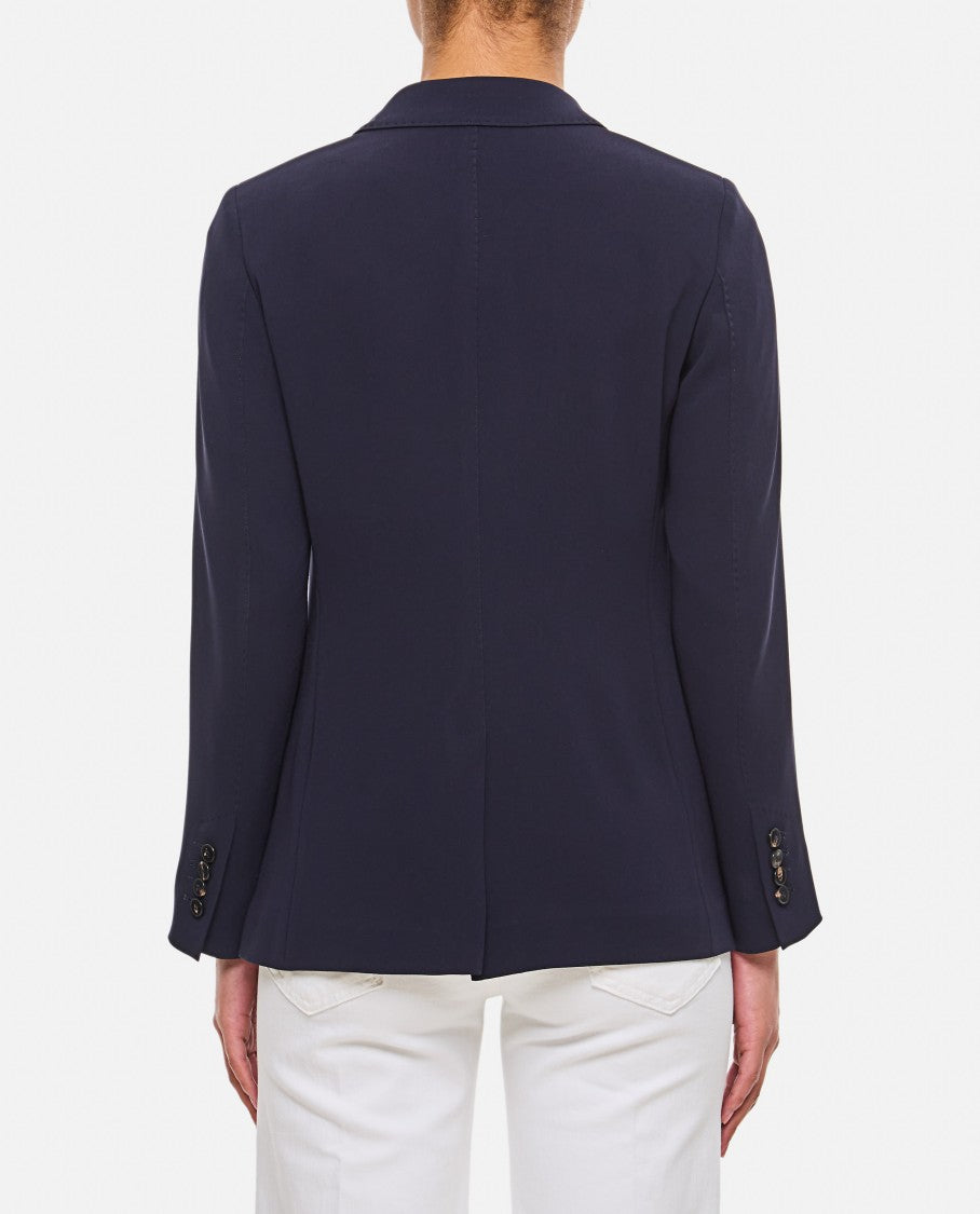 Alberto Biani Double-Breasted Cady Blazer