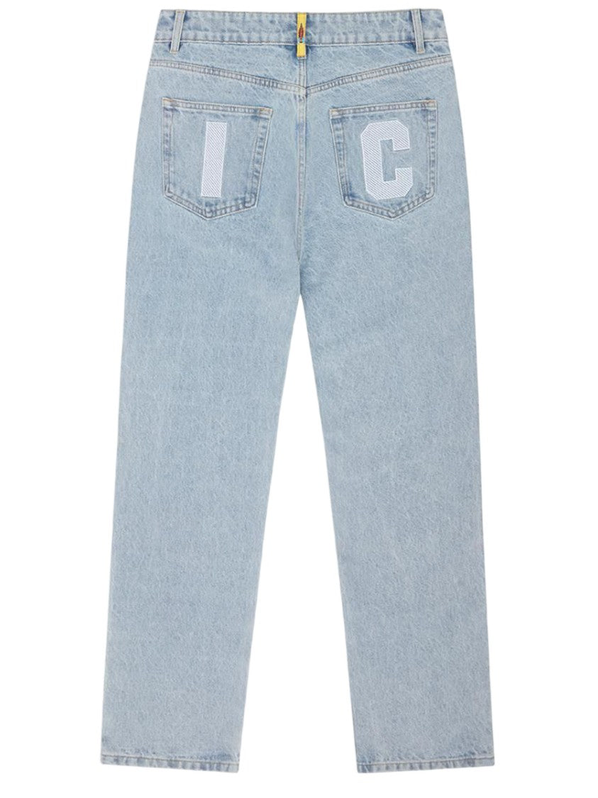 Icecream Light Blue Denim Jeans With Classic Five-Pocket Design