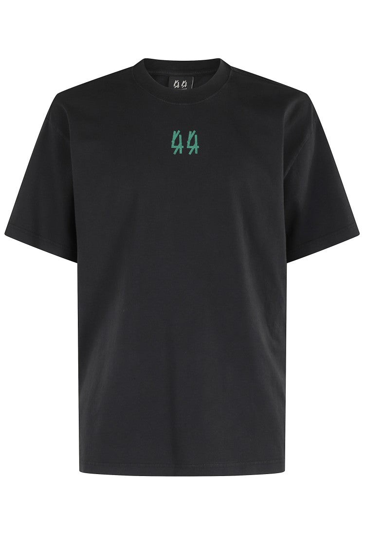 44 Label Group Black Crew Neck T-Shirt