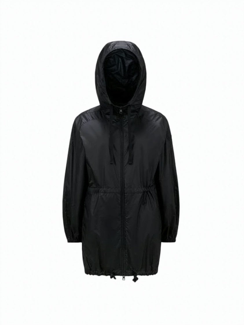 Moncler Lightweight Cinched Waist Black Moncler Jacket