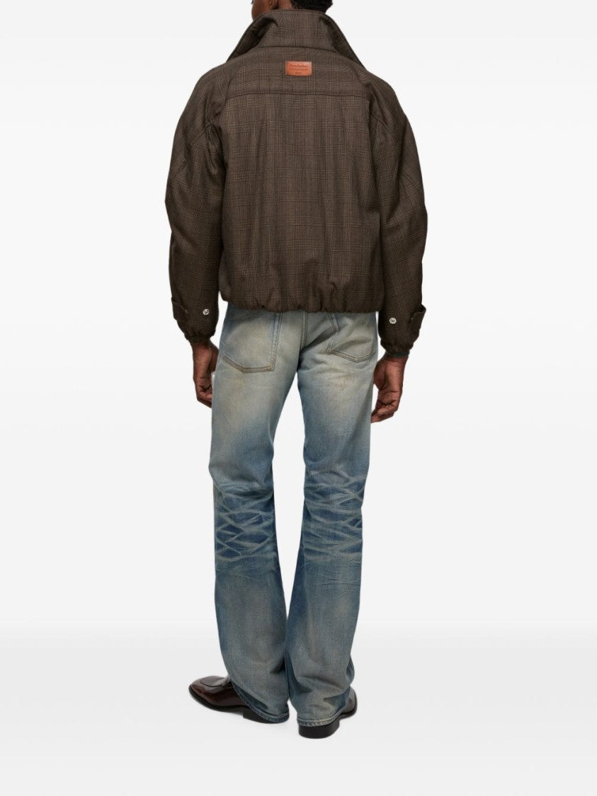 Acne Studios Cropped Voluminous High Collar Sweater