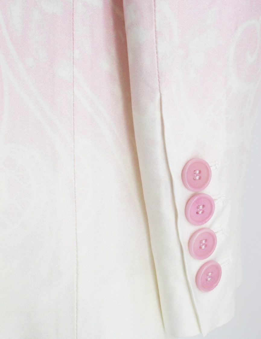 Ermanno Firenze Single-Breasted Gradient Design Jacket