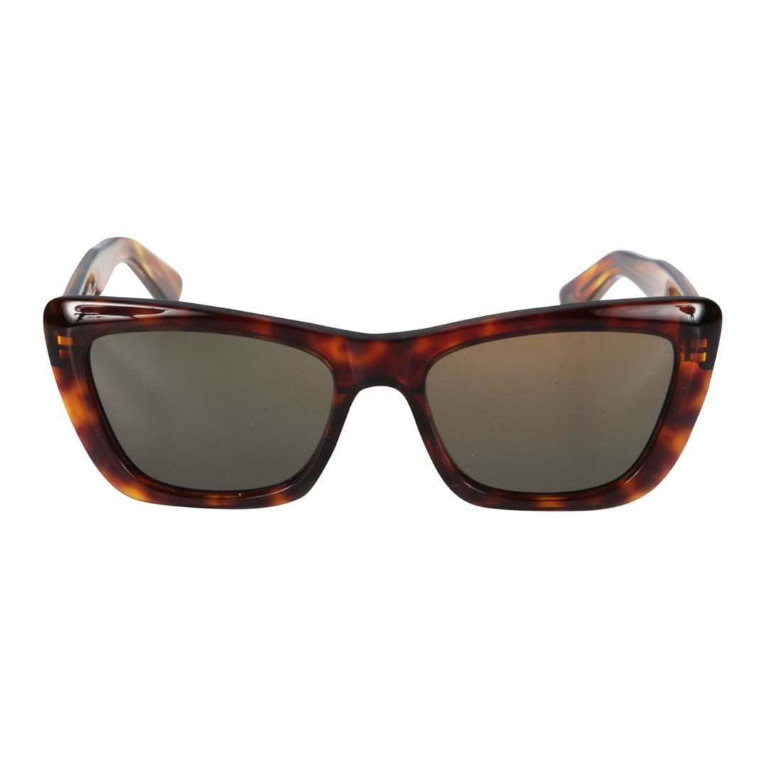 Kador Lolita/K-S Bold Rectangular Tortoiseshell Sunglasses With Curved Arms