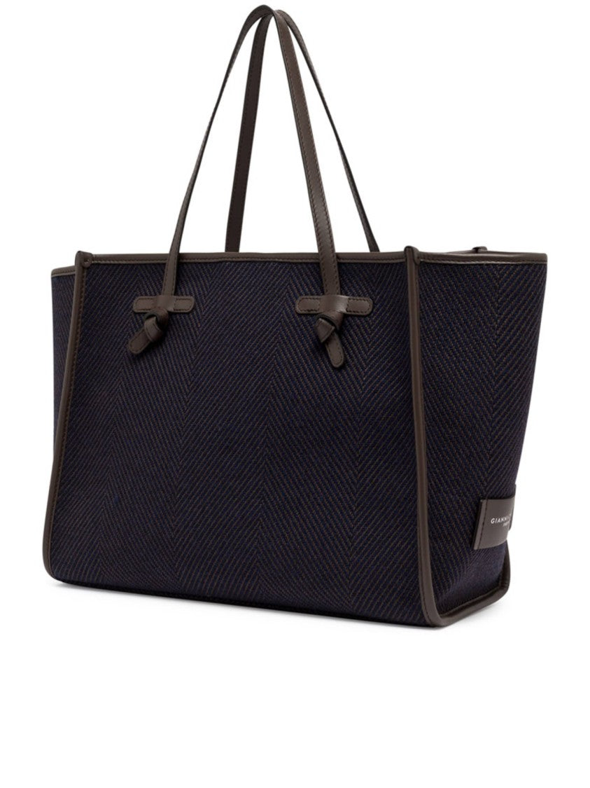 Gianni Chiarini Marcella Textured Herringbone Leather Tote