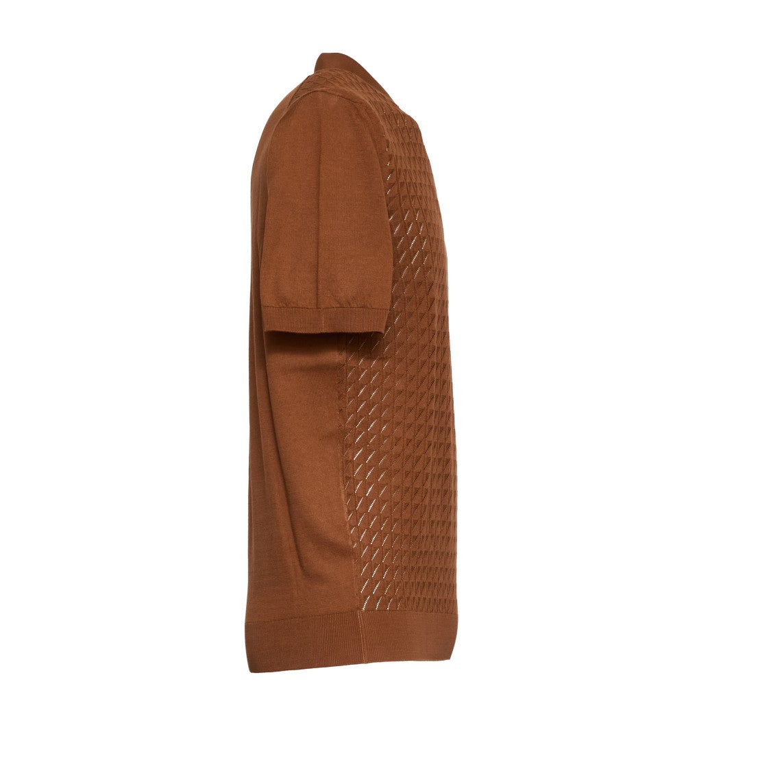 Fedeli Felipe Giza Cotton V-Neck Polo Shirt