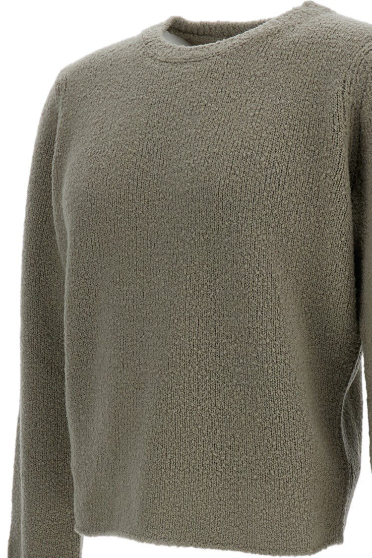 Rier Grey Boxy Regular Fit Crewneck Sweater