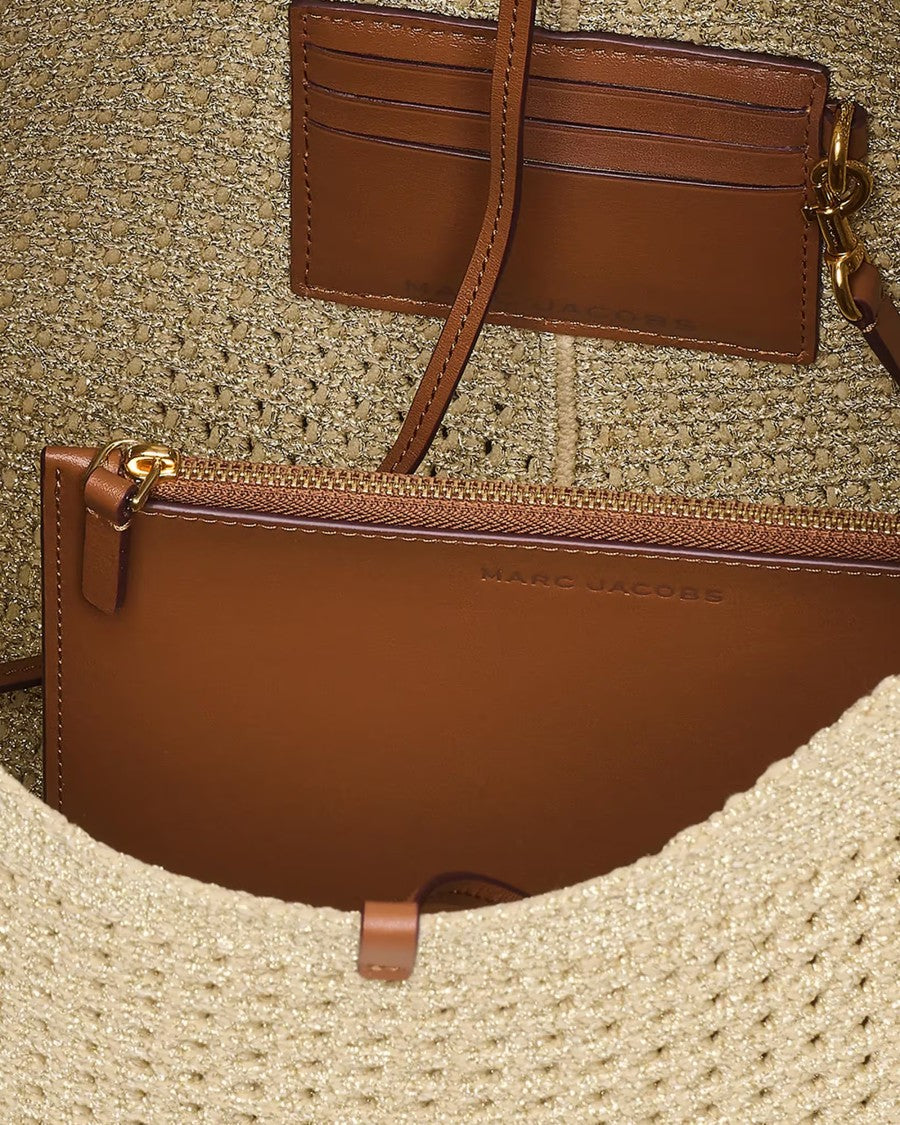 Marc Jacobs Champagne Sack Lurex Crochet Tote Bag