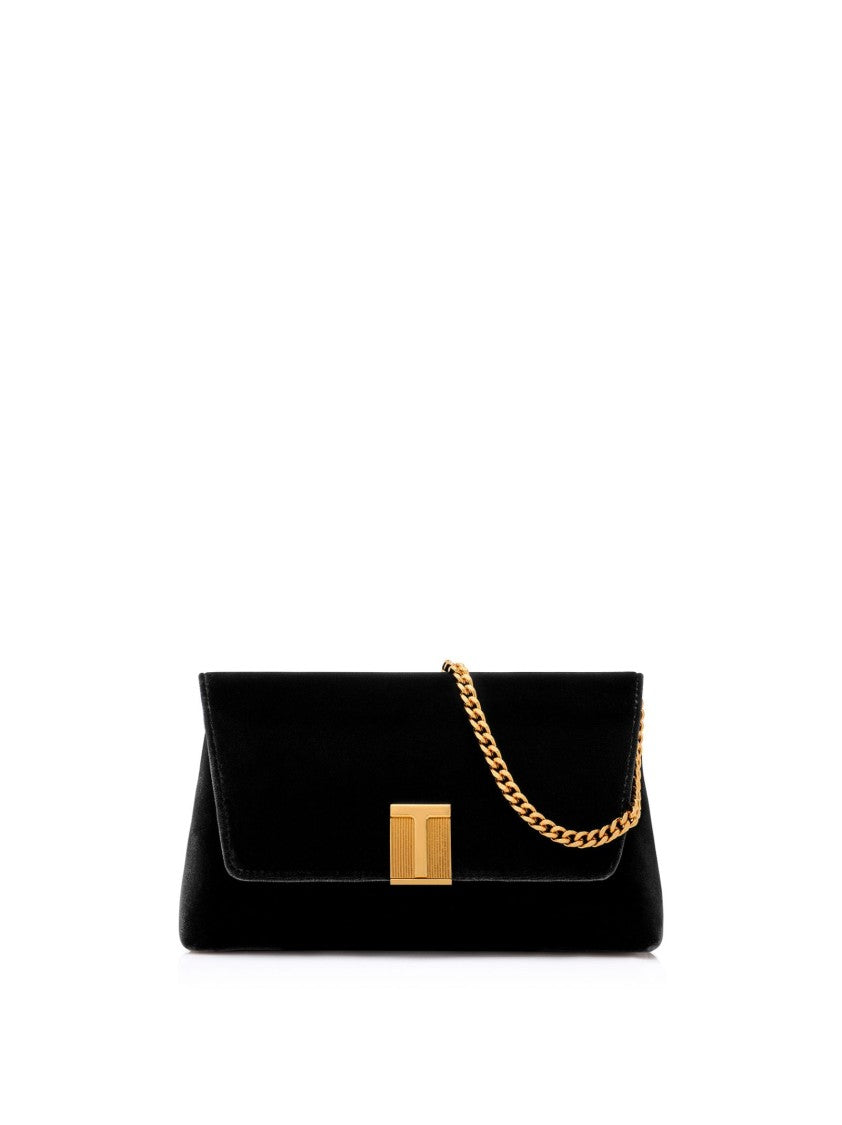 Tom Ford Mini Shoulder Bag With Velvet Finish