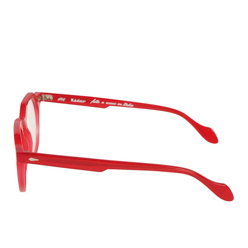 Kador Amadeus Translucent Red Frame Sunglasses With Angular Edges