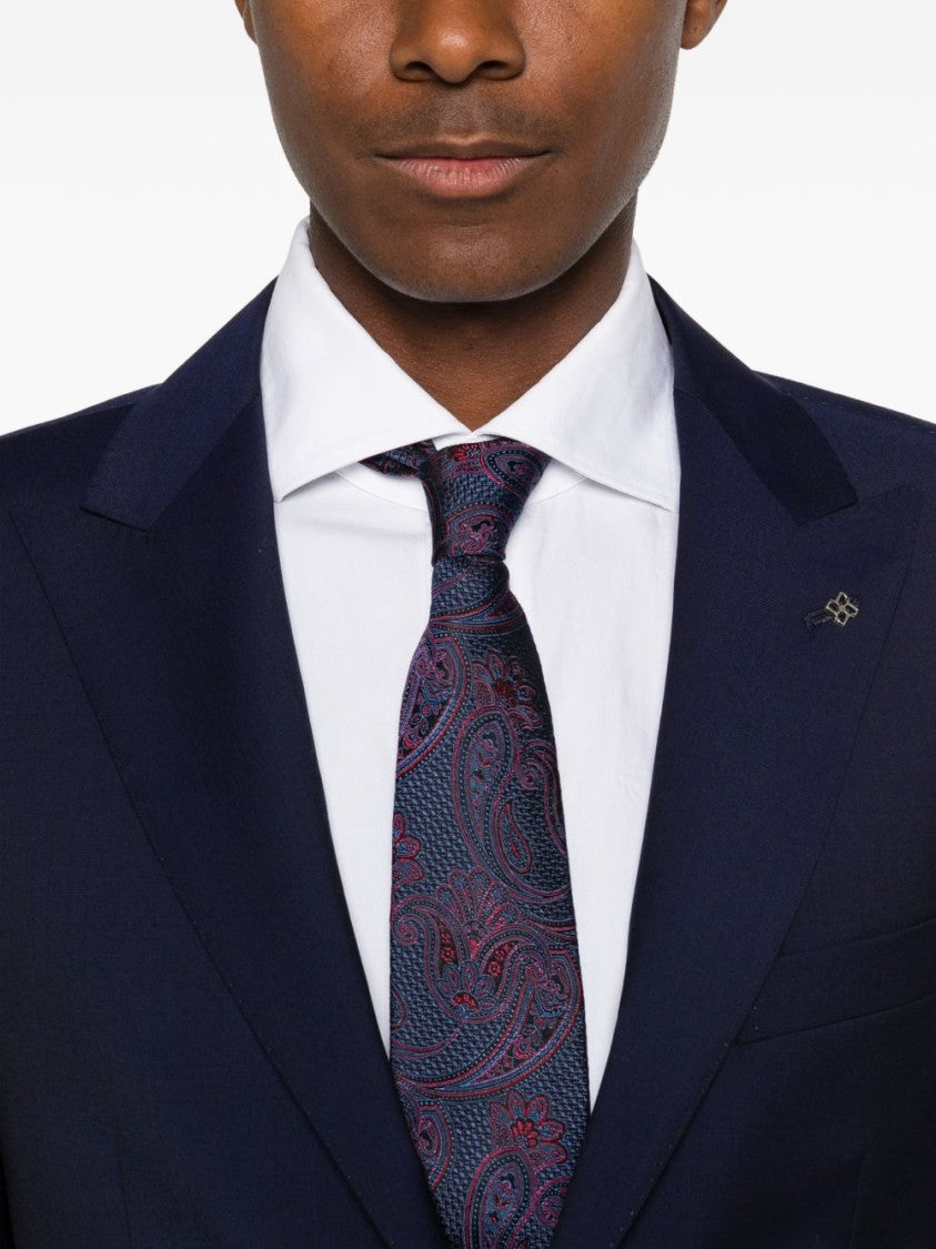 Tagliatore Bruce Deep Blue Peak Lapels Suit