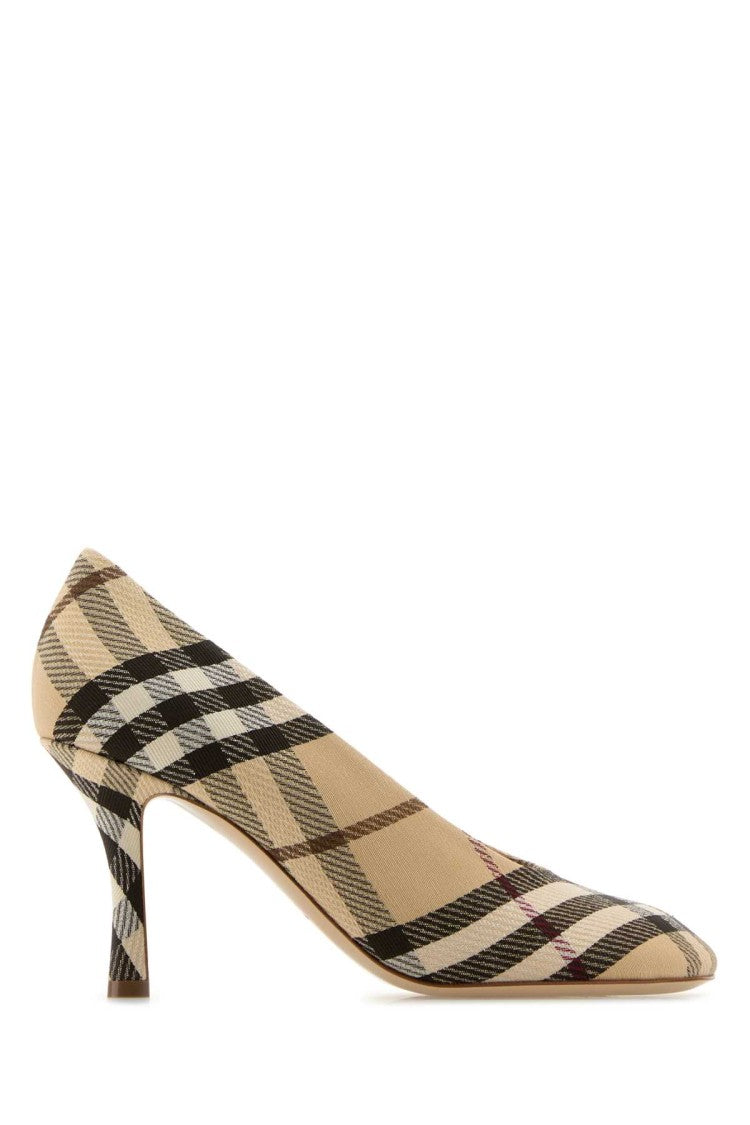 Burberry Embroidered Canvas Baby Pumps