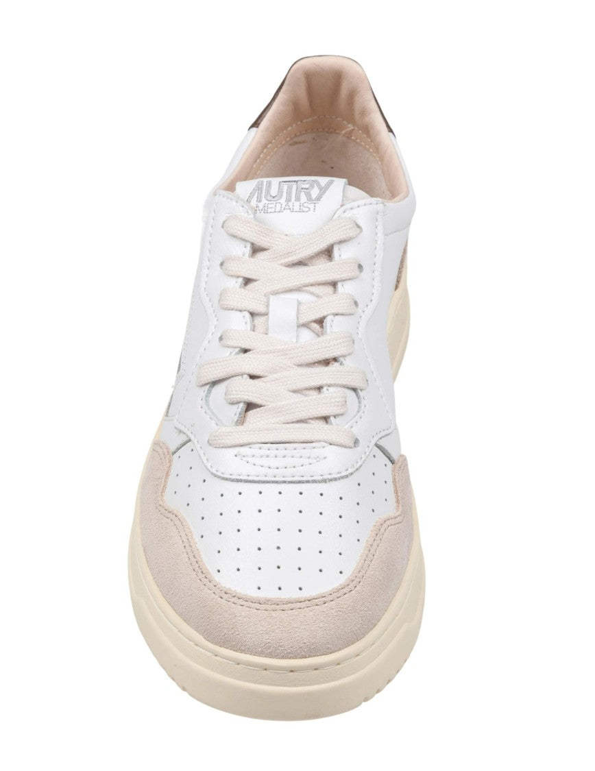 Autry Medalist Low Leather And Suede Sneakers
