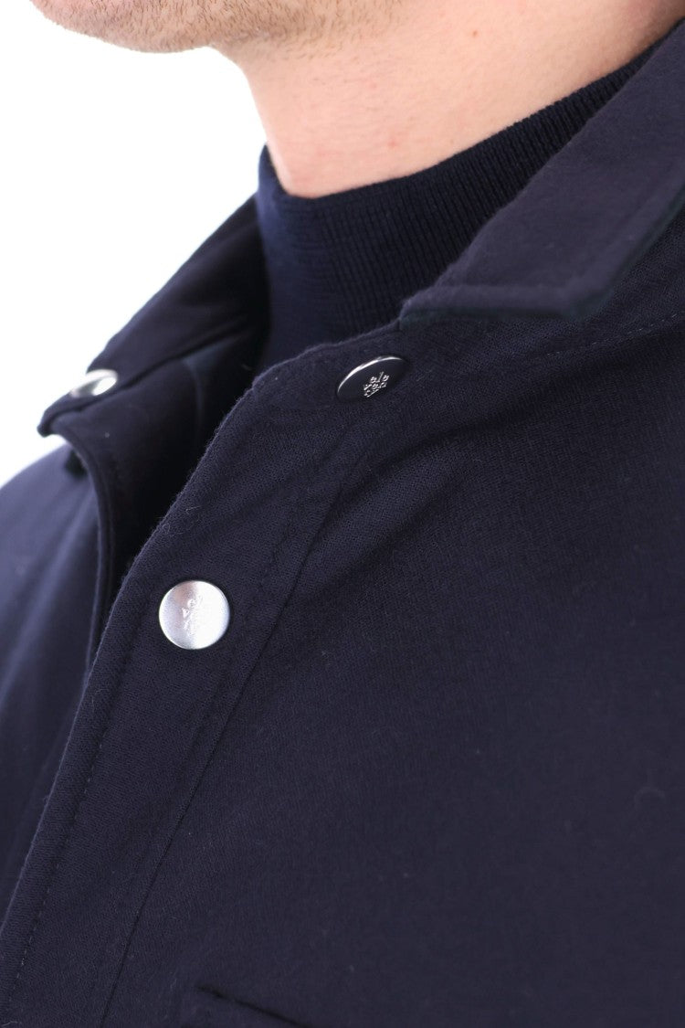 Eleventy 14 Micron Wool Snap-Button Jacket