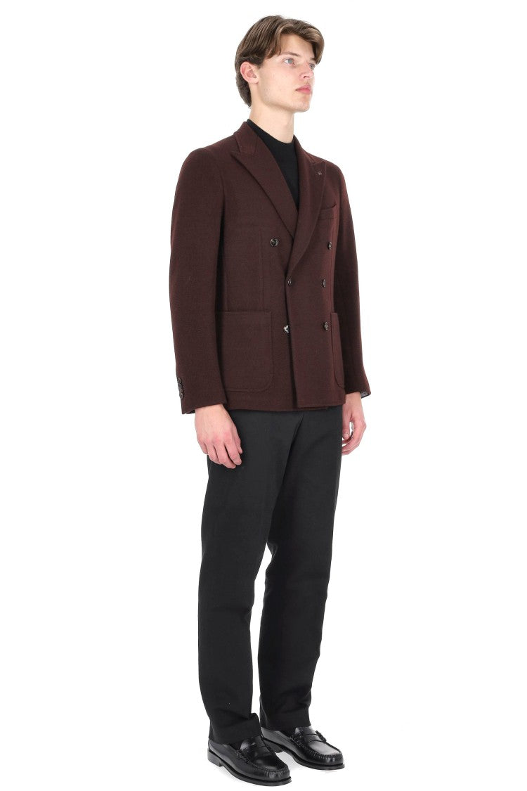 Tagliatore Montecarlo Wool Jersey Double-Breasted Jacket