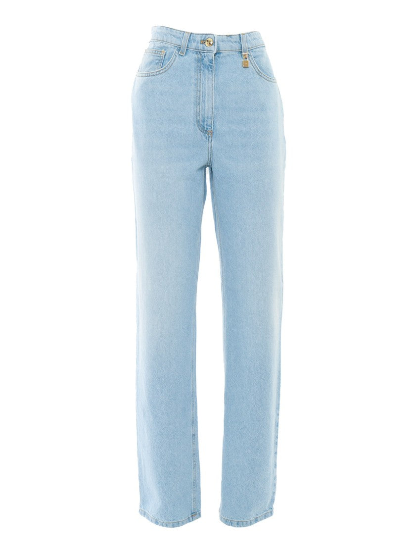 Elisabetta Franchi Classic Straight-Leg Light Blue Jeans