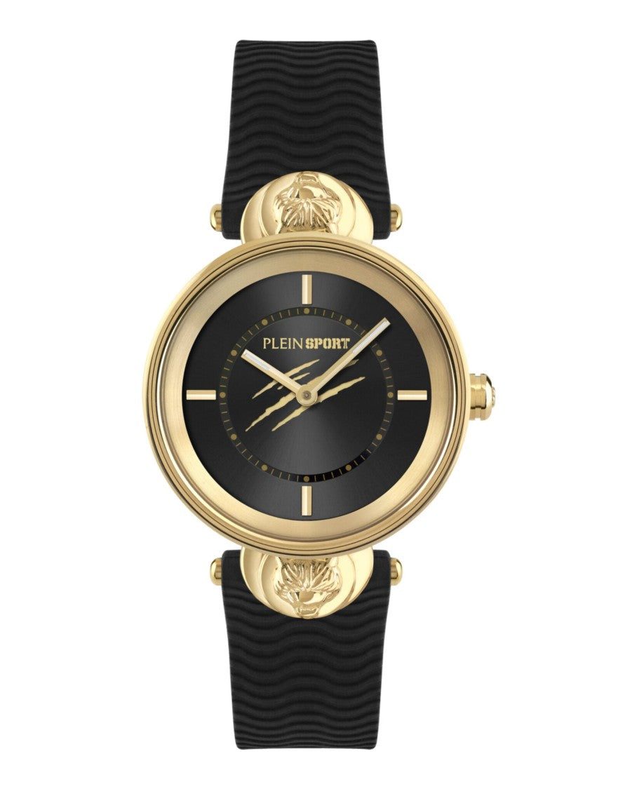 Plein Sport Quartz Movement Watch With Yellow Gold Case
