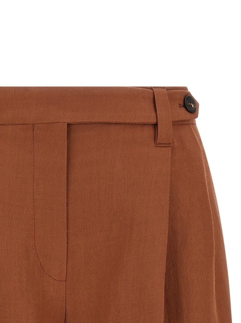 Brunello Cucinelli 'Sartorial' Viscose And Linen Bermuda Shorts