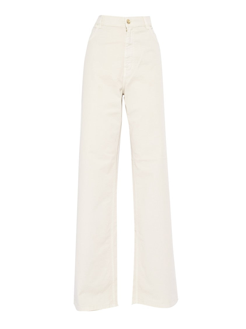 Fay Flare Pants With Five-Pocket Design