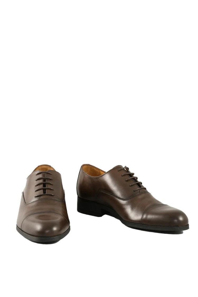 A.Testoni Leather Lace-Ups - Brown