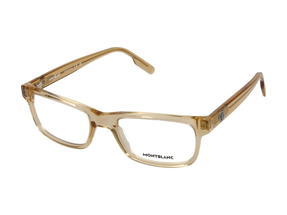 Montblanc Eyeglasses Mb0179o 003 Orange Orange Transparent 54/19/145