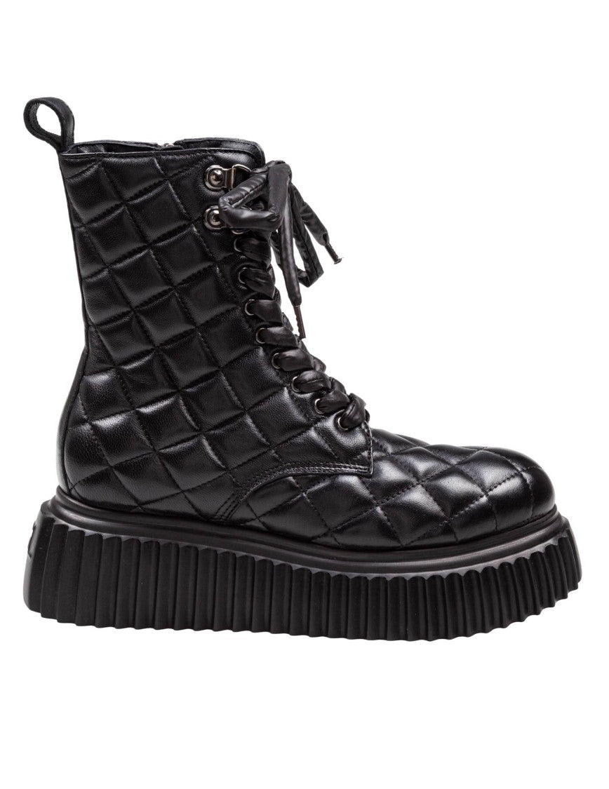 Agl Quilted Leather Softy Lowboot Ankle Boot