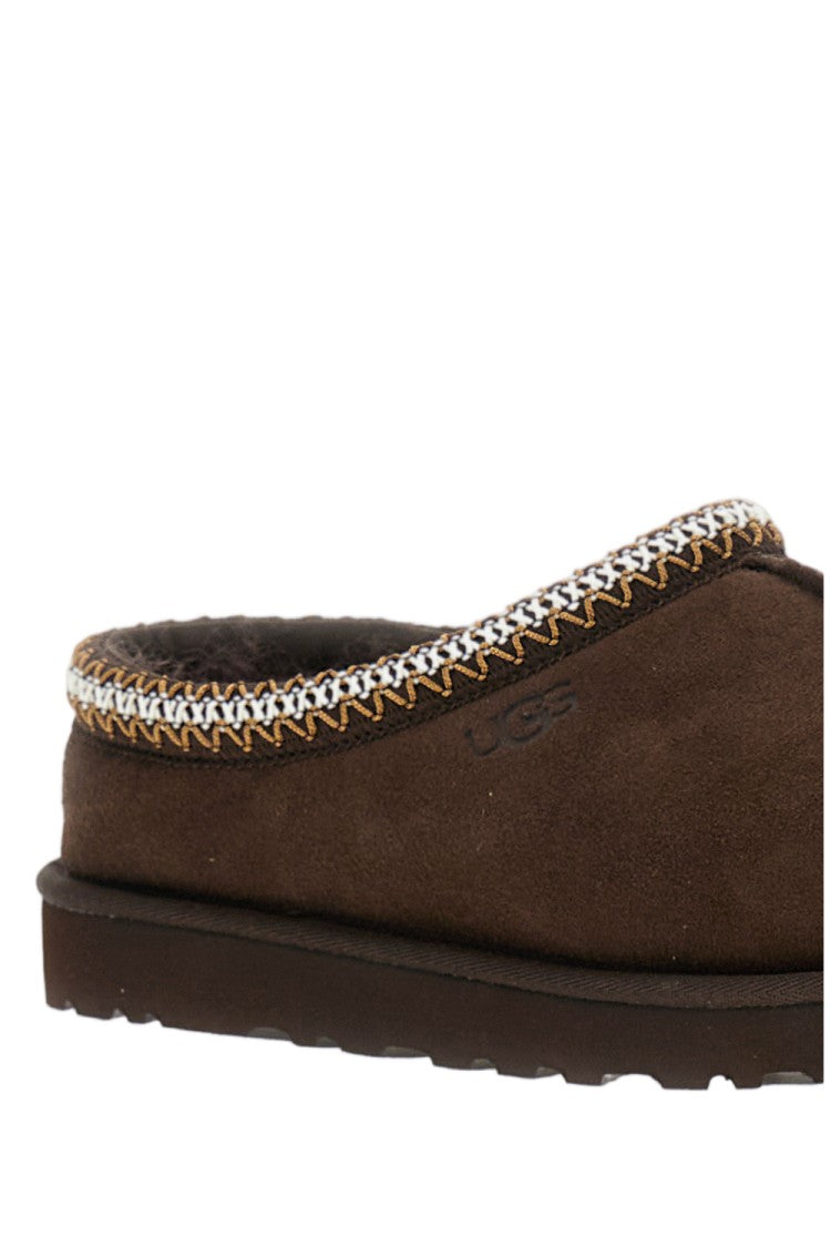 Ugg Brown Tasman Ii Braided Suede Slip-On Clogs